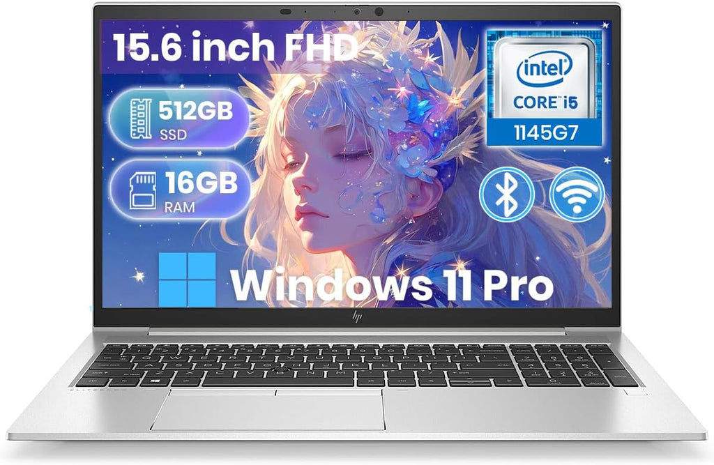 HP Elitebook 850 G8 Business Laptop, 15.6-inch FHD(1920 x 1080), Core i5-1145G7 up to 4.4GHz, 16GB RAM, 512GB SSD, Backlit KBL, Windows 11 Pro (Renewed)
