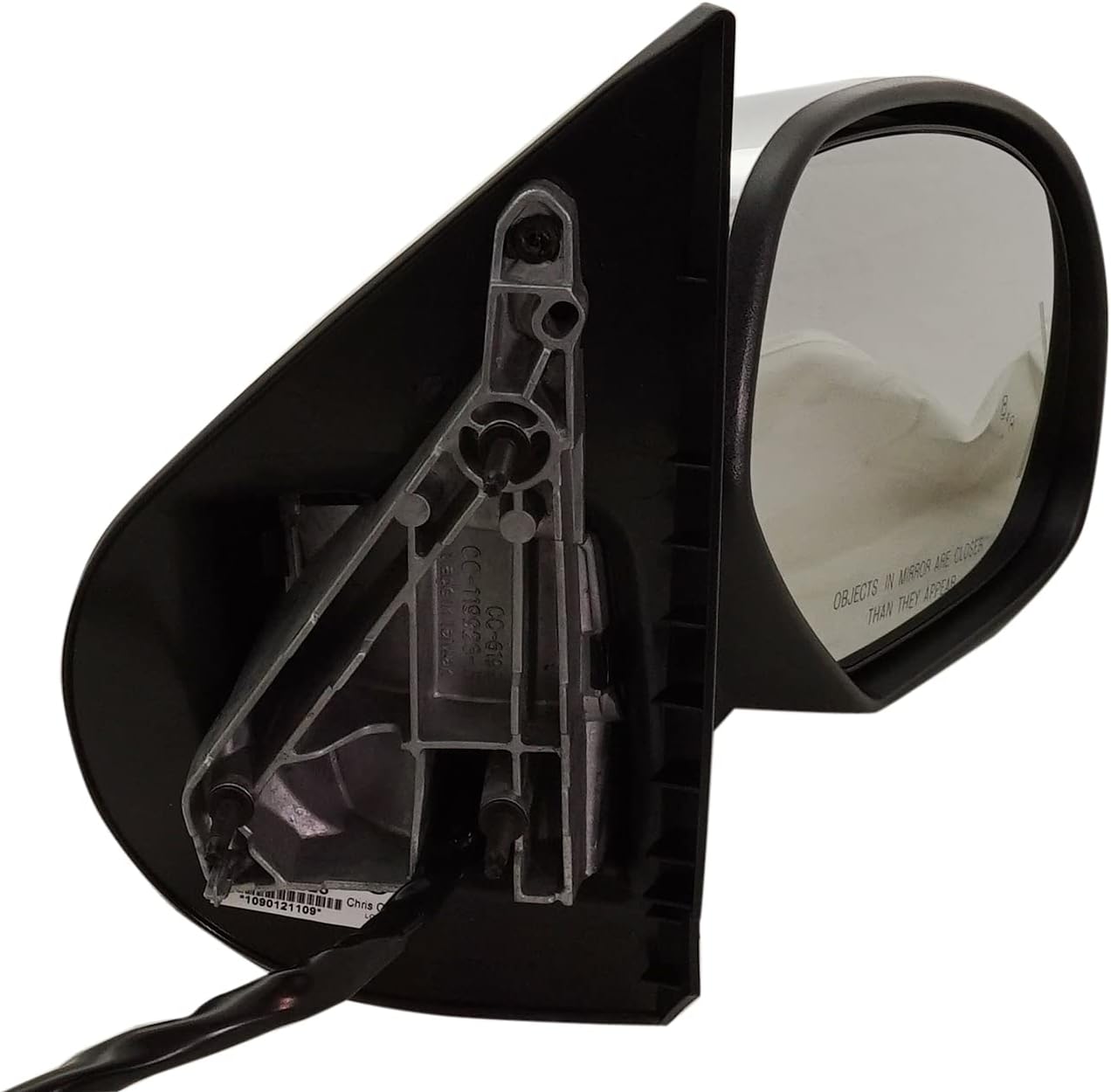 Kool Vue Left & Right Power Heated Mirrors for Chevrolet Tahoe Suburban 1500 GMC Yukon 2007-2014 Power Fold With Signal Light, Blind Spot Monitor, Memory & Puddle Lamp; Without Auto-Dimming Chrome