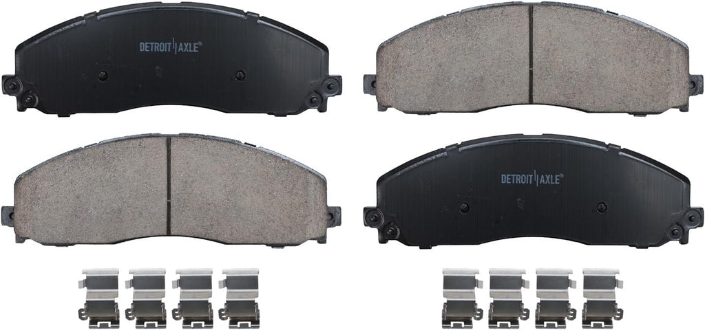 Detroit Axle - Front Brake Kit for 2012-2022 Ford F-250 Super Duty, 2013-2022 Ford F-350 Super Duty 2013-2016 Ford F-450 Super Duty, 14.29' inch Disc Brake Rotors Ceramic Brakes Pads Replacement