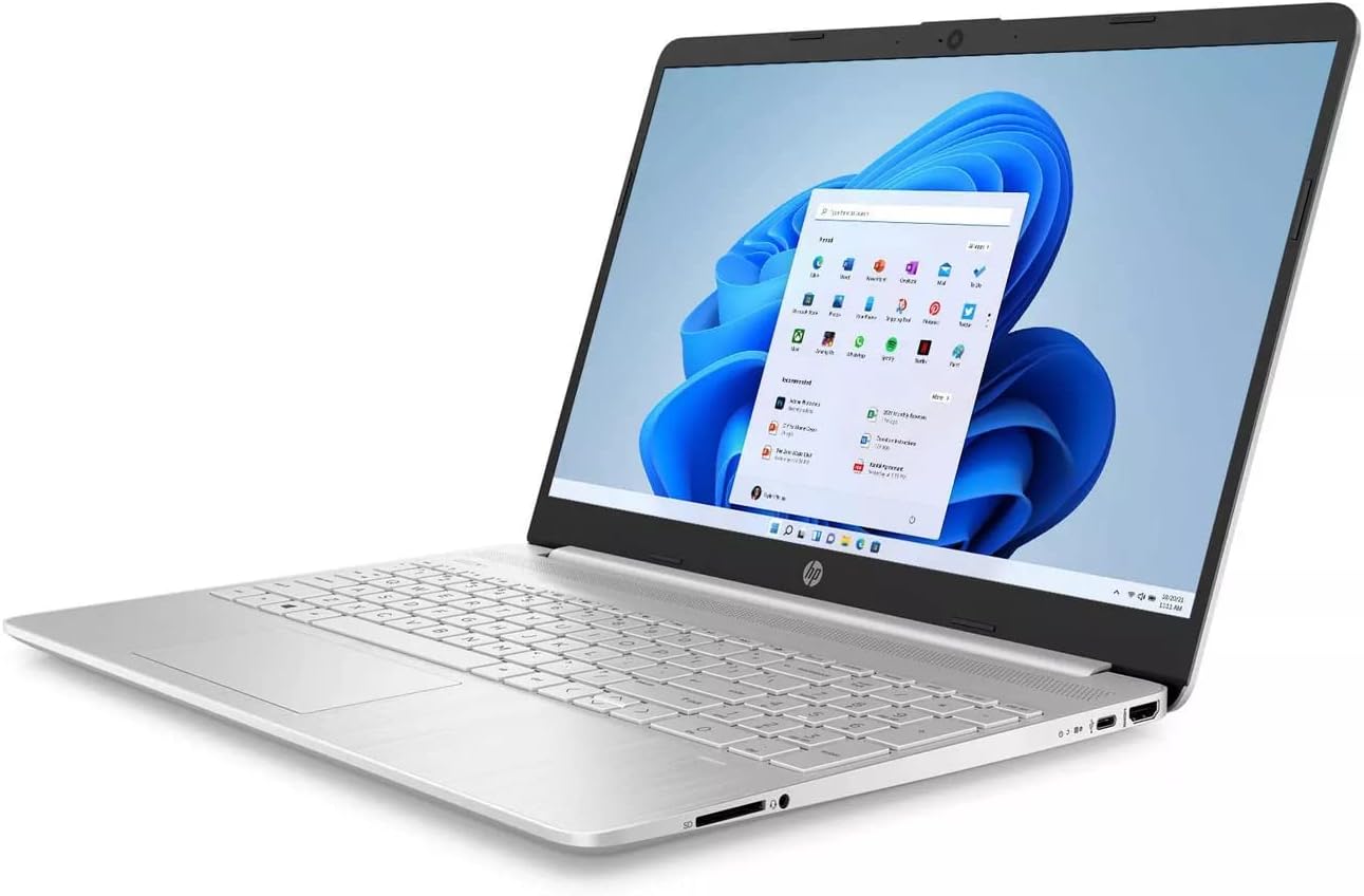 HP 15.6' Laptop with Windows Home in S Mode - Intel Core i3 11th Gen Processor - 8GB RAM Memory - 256GB SSD Storage - Silver (15-dy2035)