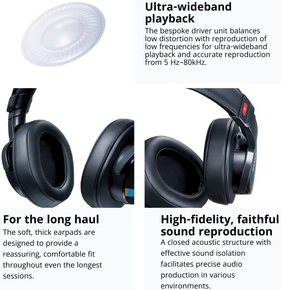 Sony - MDR-M1 Professional Reference Closed Monitor Headphones - Black