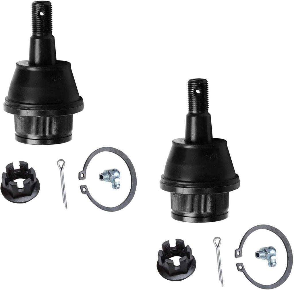 Detroit Axle - Front Brake Kit for 2009-2013 Silverado Sierra 1500 GMC Chevy, Ball Joints Tie Rods Sway Bars Disc Brake Rotors Ceramic Brake Pads Rear Brake Drums Brake Shoes Replacement