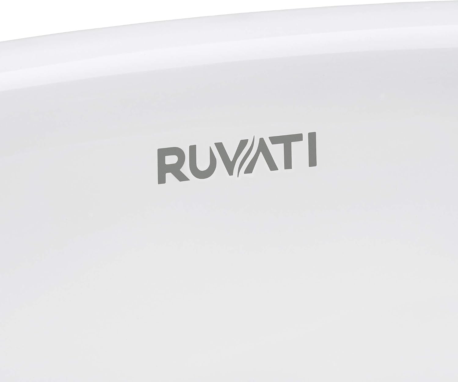 Ruvati 20 x 16 inch Bathroom Vessel Sink Gold Decorative Art Above Vanity Counter Black Ceramic Vessel Sink- RVB2016WG | Rectangle Sink, Small Vessel Sinks, Bathroom Sink Countertop