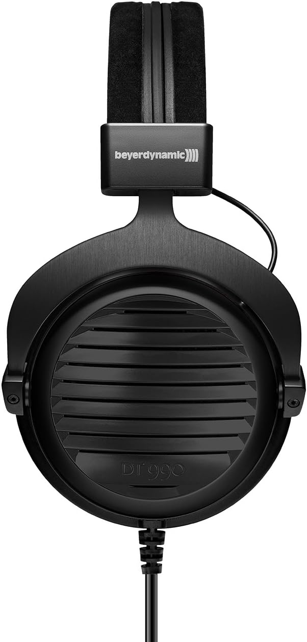 beyerdynamic DT 990 Premium Semi-Open Over Ear HiFi Stereo Headphones (600 Ohm Premium, Black Edition)