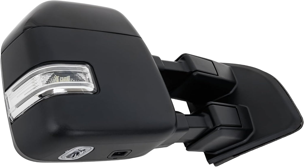 Garage-Pro Right Side Power Heated Towing Mirror For Ford F-250 F-350 F-450 Super Duty 2020-2022, Passenger Side Mirror, Power Fold Signal Light, Blind Spot Monitor, Memory & Puddle Lamp Paintable