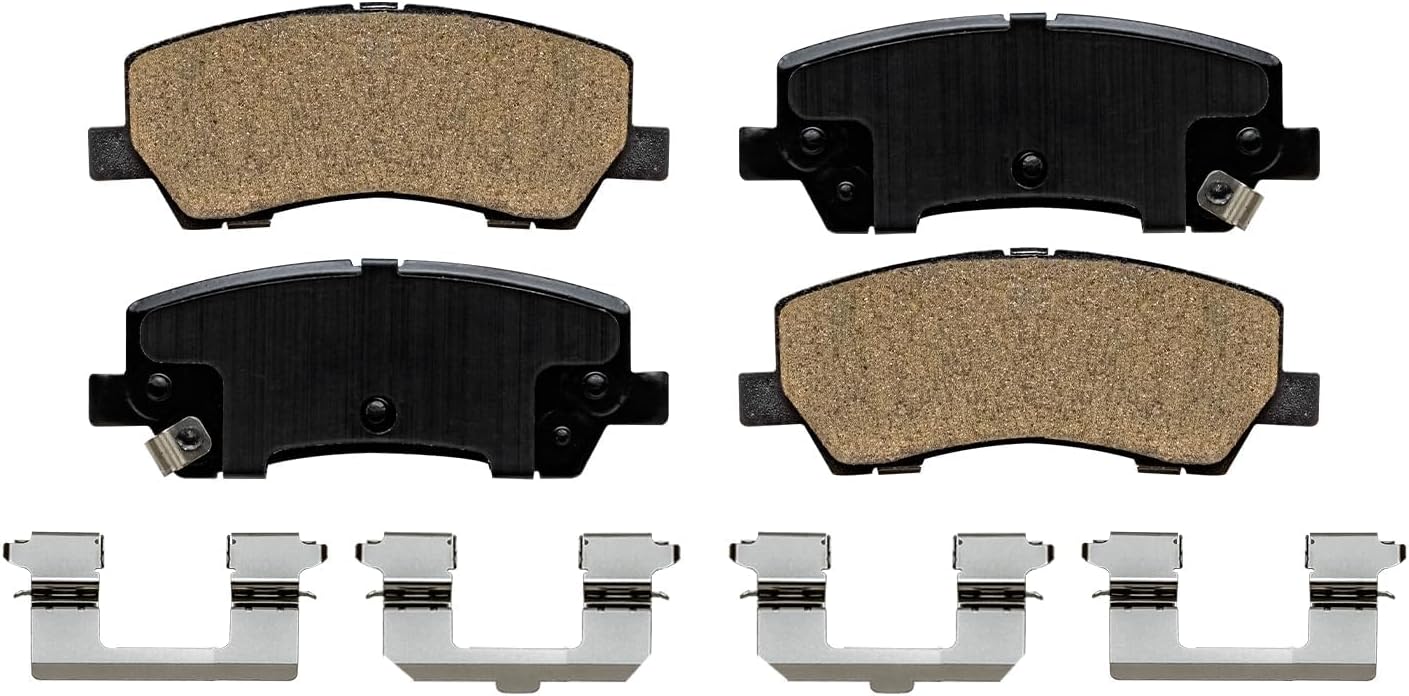Detroit Axle - 2.3L 8pc Brake Kit for 2019 Ford Mustang Disc Brake Rotors Ceramic Brakes Pads Replacement : 13.86' inch Front and 12.99' inch Rear Rotor