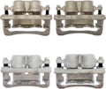 Brake Caliper Set, 4Pack Front and Rear Caliper Kit Disc Brake Caliper fits Chevy Silverado 1500 HD 2001-2006 fits Chevrolet Silverado 2500 1999-2004 fits Chevy Silverado 2500 1999-2004