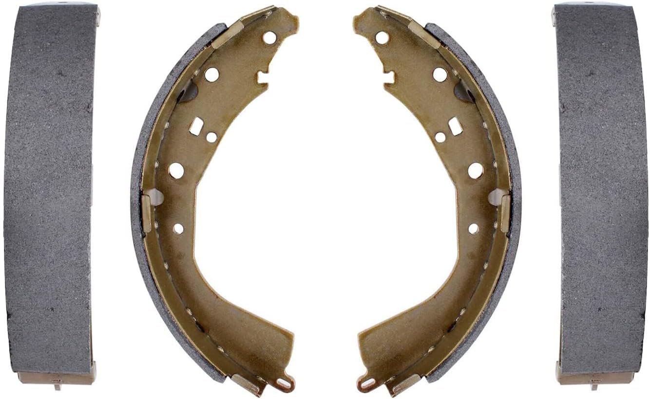 Detroit Axle - 10pc Brake Kit for 2004 Toyota Tacoma 2002 4Runner, Front Drilled and Slotted Disc Brake Rotors Ceramic Brakes Pads, Rear Brakes Drums and Semi-Metallic Shoes: 11.69' Inch Rotor