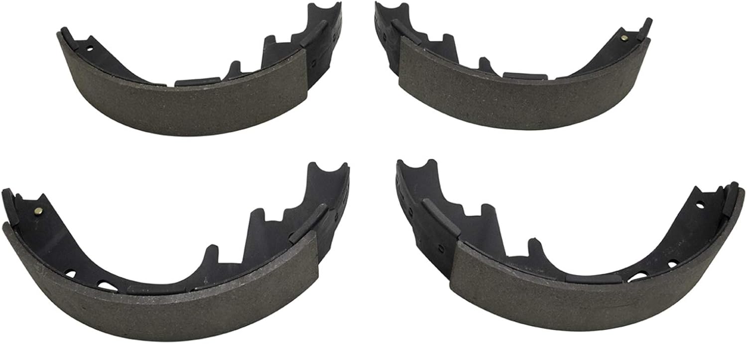 TRQ Rear Brake Drum Shoe Set Compatible with 1997-2000 Ford F-150