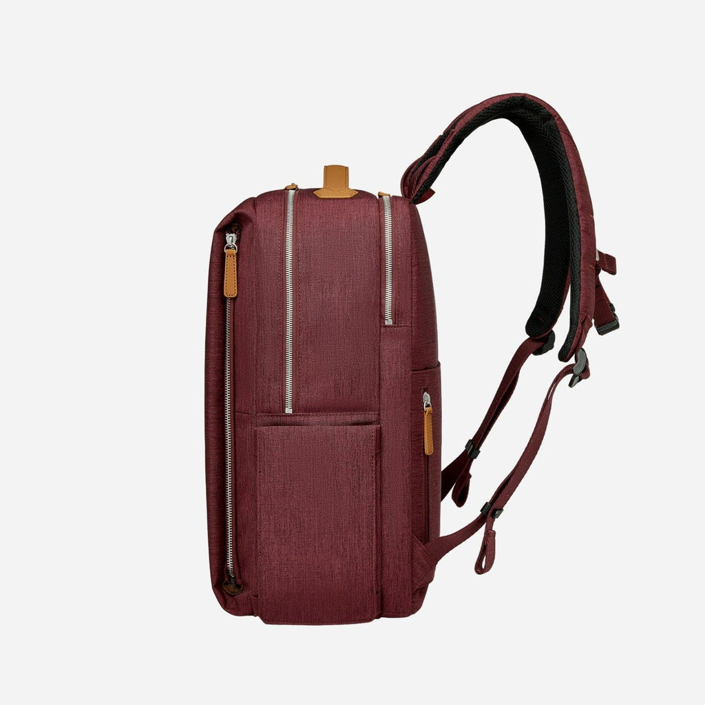 Nordace Siena Pro 15 Smart Backpack with USB Charging - 16' Laptop Backpack, 20L Daily Backpack for Travel, Everyday, or Work (Red)