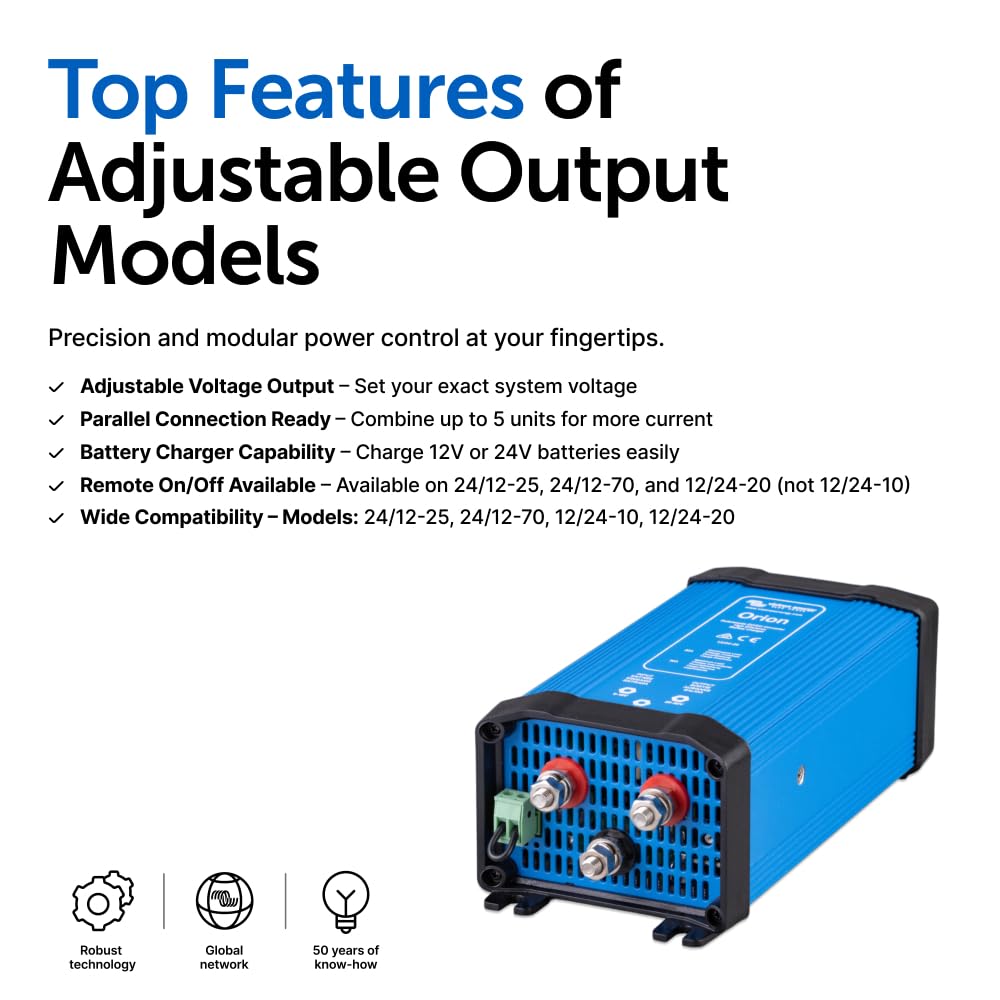 Victron Energy Orion 12/24-Volt 20 amp DC-DC Converter Non-Isolated, High Power