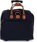 Bric's X-Travel 2.0 Rolling Carry-On 16 x 13.7 x 6 Inch, Water-Resistant Underseat Bag with Silent Wheels, Retractable Handle and Laptop Pocket - Navy