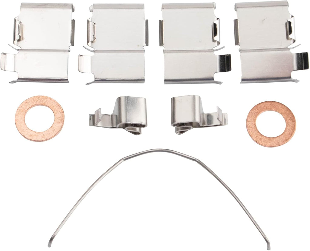 TRQ Rear Brake Pad and Rotor Set Ceramic Rotors Calipers Hoses Compatible with 2014-2020 Lexus GX460 2014-2018 Toyota 4Runner