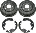 TRQ 9.5' Drum Rear Brake & Shoe Set Pair Kit AUTO EXTRA for Chevy Pontiac