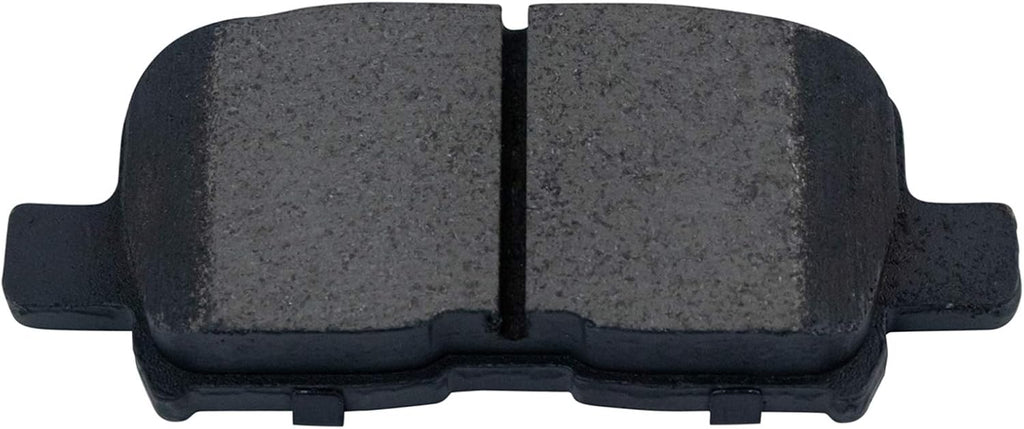 TRQ Performance Rear Brake Pad and Rotor Set Ceramic Slotted Drilled Coated Rotors Calipers Compatible with 2001-2006 Acura MDX 2003-2008 Honda Pilot