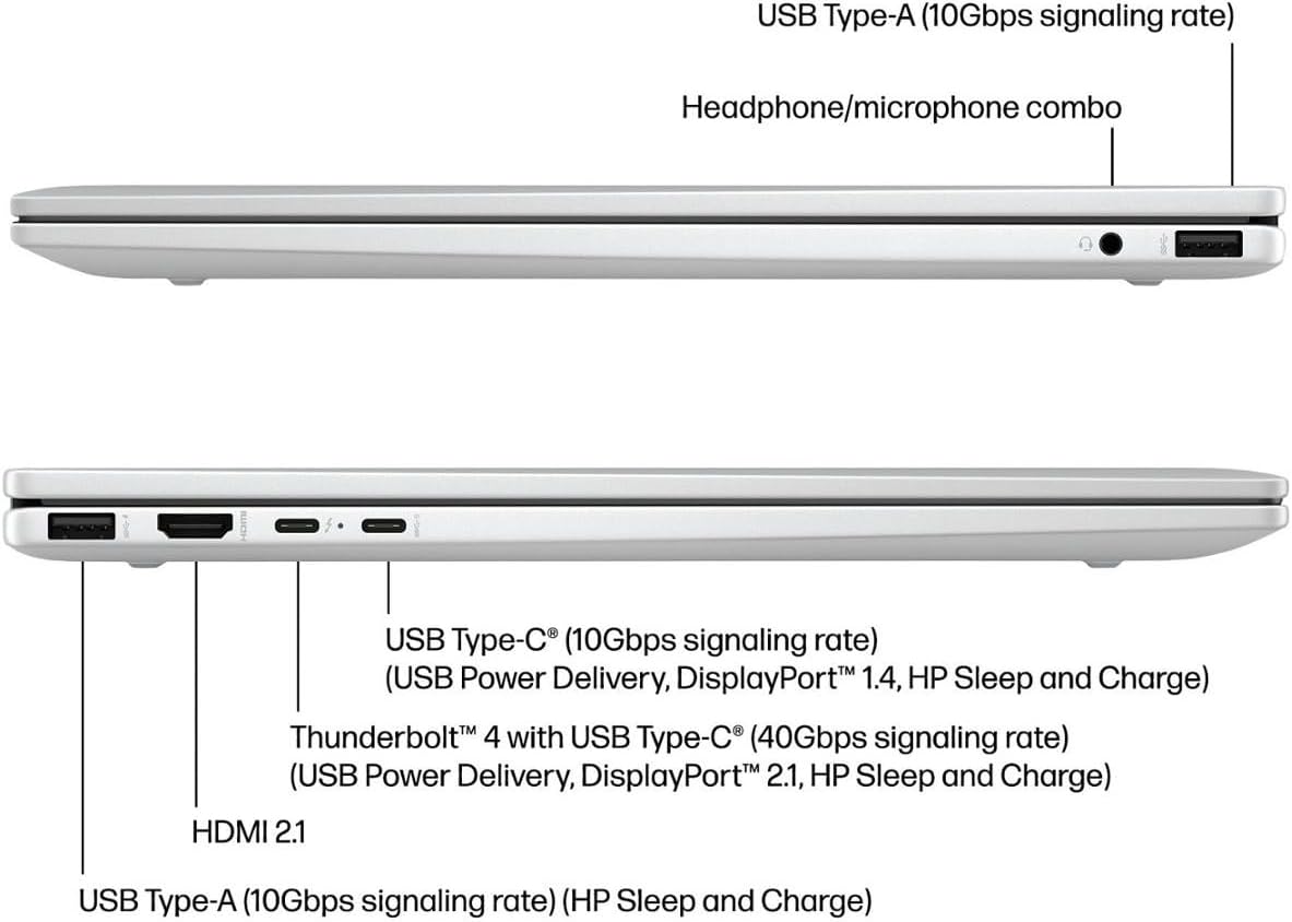 HP Envy 2-in-1 Laptop, 16' WUXGA IPS Wide Ultra Touchscreen Display, Core Ultra 7 155U (Up to 4.8GHz), 16GB DDR5, 512GB PCIe SSD, Backlit KB, TB 4, WiFi 6E, Webcam, PDG HDMI Cable, Win 11 Pro