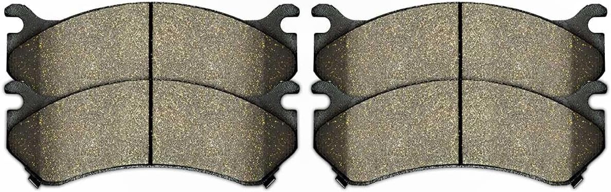 Brake Pads & Rotors Kit 8pcs Ceramic Sets 4pcs Drilled and Front Rear Side Black and Slotted for Chevy for GMC for Sierra 2500HD 2001-2006
