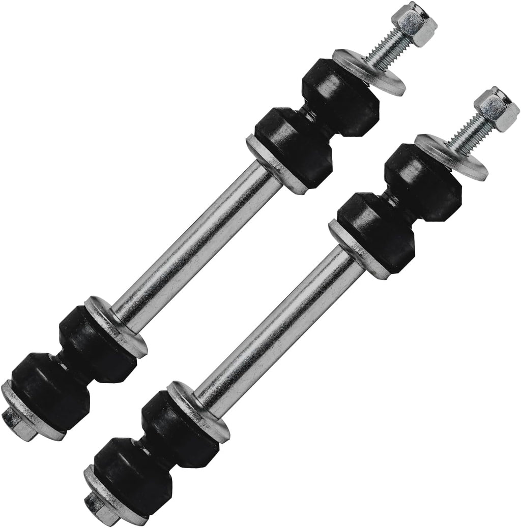 Detroit Axle - Front Brake Kit for Silverado Suburban Sierra 1500 GMC Yukon Chevy Tahoe Cadillac Escalade, Lower Ball Joints Outer Tie Rods Sway Bars Disc Brake Rotors Ceramic Brake Pads Replacement