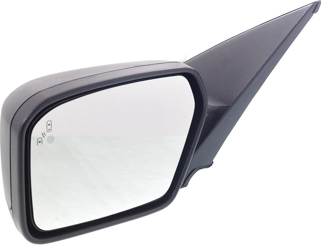 Kool Vue Driver Side Power Heated Mirror for Ford Fusion 2010-2012 With Blind Spot Monitor & Puddle Lamp with 2 Caps