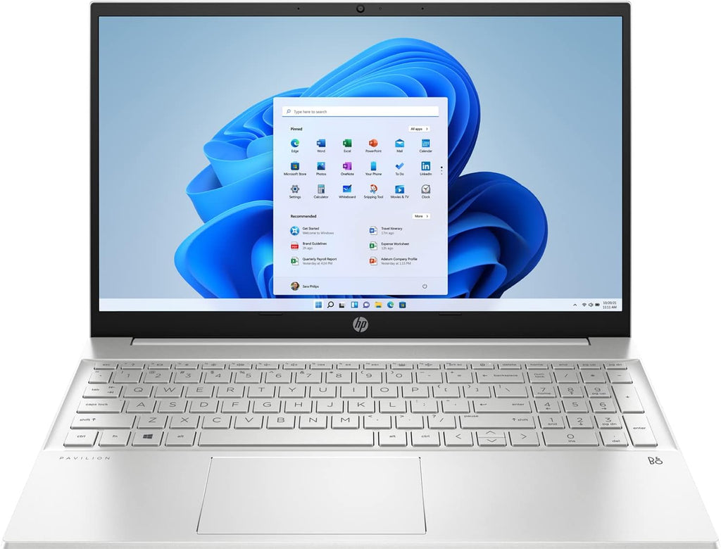 HP Newest Pavilion Laptop, 15.6' Full HD Touchscreen, AMD Ryzen 7 5825U Processor, 16GB RAM, 1TB SSD, Backlit Keyboard, Wi-Fi 6, HDMI, Bluetooth, Windows 11 Home, Silver