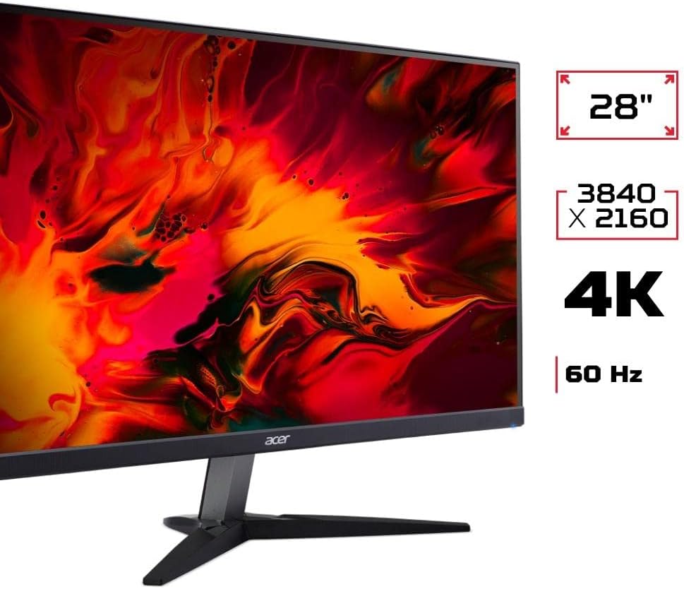 ACER Nitro KG282K 28' 3840x2160 4K UHD IPS Gamer Monitor