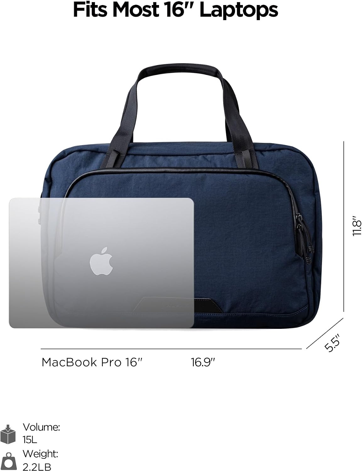 ALPAKA Bravo Brief - 16 Inch Laptop Briefcase, Business Shoulder Bag with Weatherproof, Messenger Bag for Men Work Travel