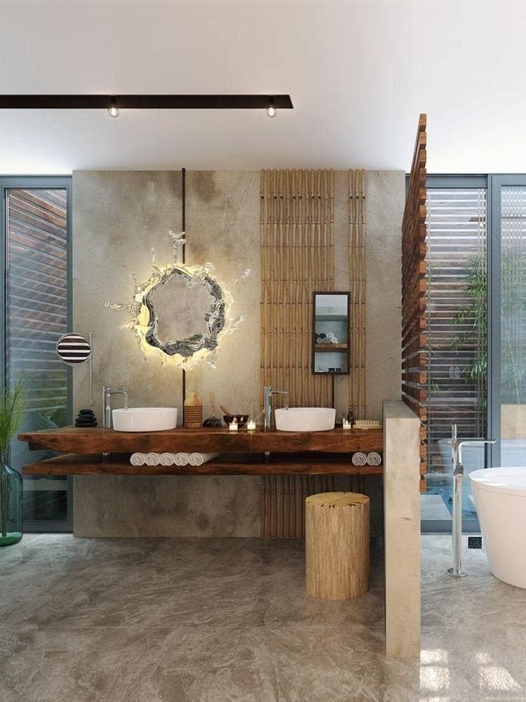 Modern LED Wall Lamp Wall Decoration Vanity Mirror Lamp LED Splash Wall Mount Lighting Indoor Wall Lamp, Compatible with Bedroom Bathroom Living(Gold,Silver)