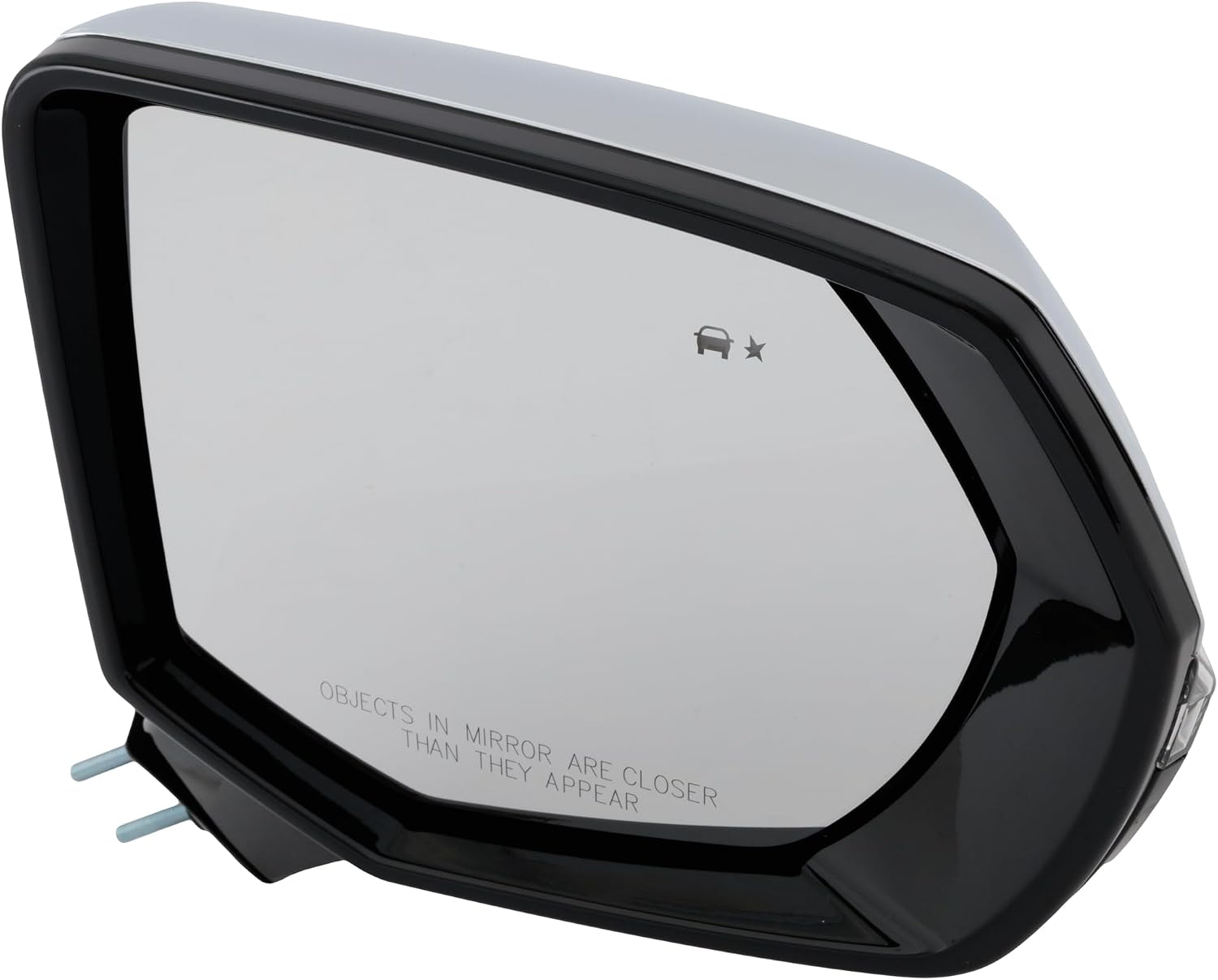 Garage-Pro Passenger Side Power Heated Mirror for Chevrolet Tahoe Suburban GMC Yukon 2021-2023 Power Fold with Signal Light, Blind Spot Monitor, Memory & Puddle Lamp Chrome w/o Surround View Camera