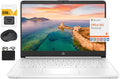HP New 14' HD Ultral Light Thin Laptop, Quad-Core Intel Celeron Processor, 16GB RAM, 320GB (64GB eMMC+ 256GB SD), Wi-Fi, Upto 11 Hours, Windows 11 S + 1 Year Office 365+HubxcelAccessory, White
