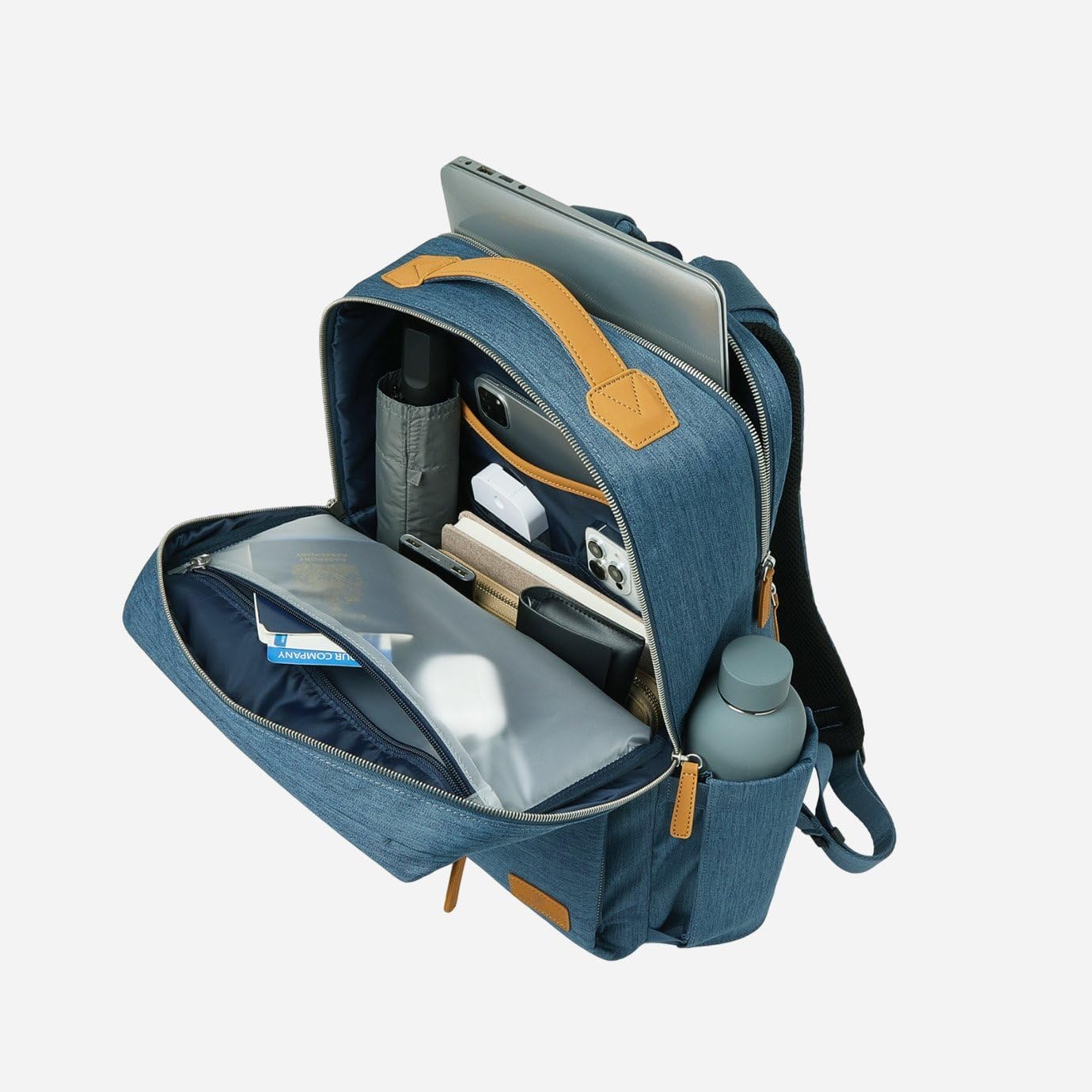 Nordace Siena Pro 15 Smart Backpack with USB Charging - 16' Laptop Backpack, 20L Daily Backpack for Travel, Everyday, or Work (Blue)