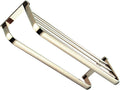 WOONEKY Wall-Mounted Brass Towel Rack 58cm Gold Tone Bathroom Towel Storage Holder Bathroom and Kitchen Multifunctional Drying Rail