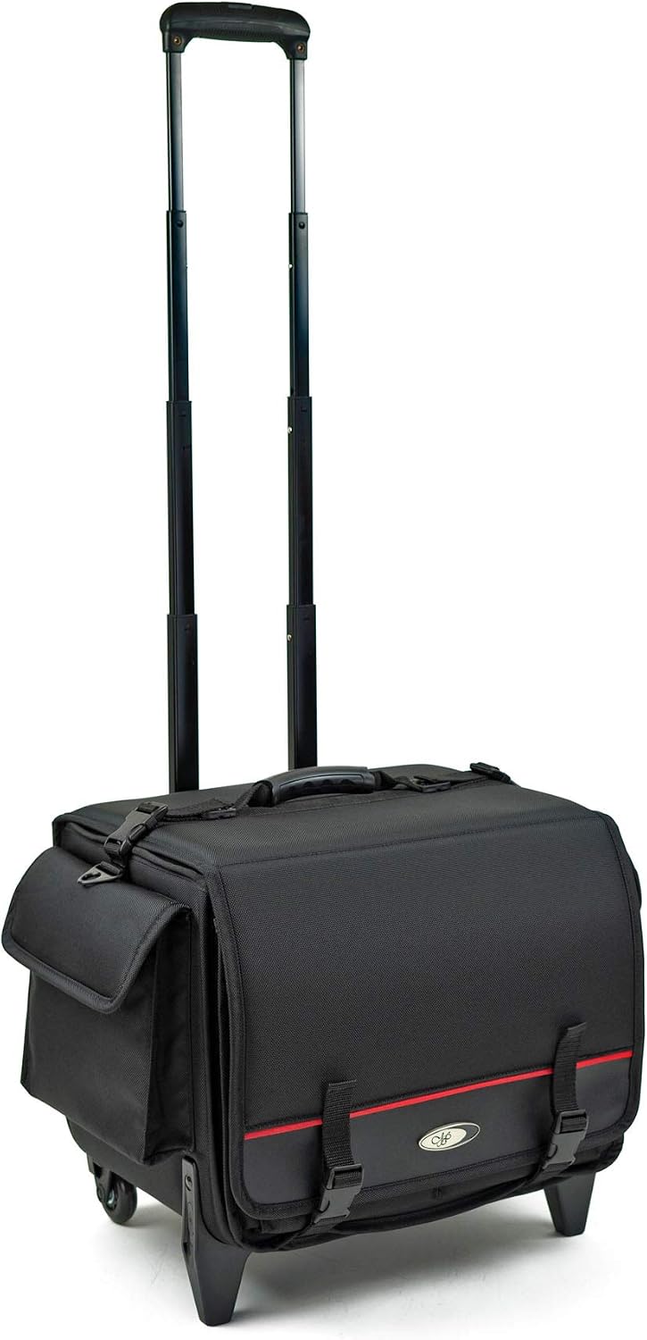 MCY MXLT-RB5 Laptop Storage Roller Bag Up To 5 Laptops - Black, 16x16x1.75 inches