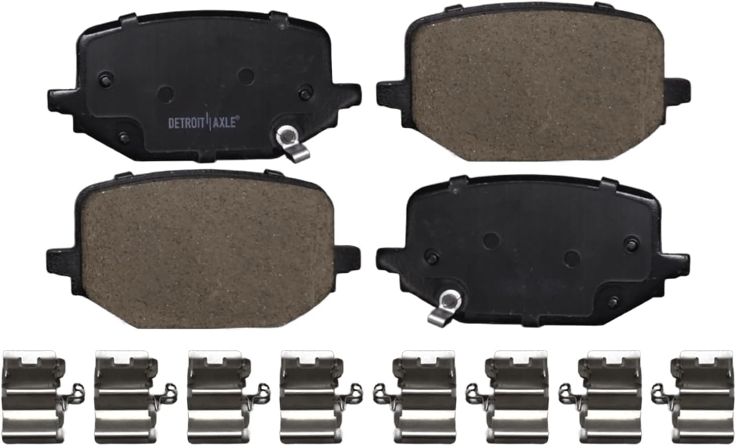 Detroit Axle - Brake Kit for 2020-2025 Ford Explorer, 2020-2023 Lincoln Aviator, Drilled and Slotted Disc Brake Rotors Brakes Pads Replacement : 14.29' inch Front and 13.78' inch Rear Vented Rotor