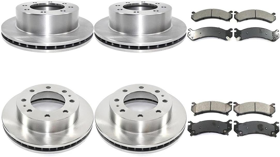 8X Brake Kit - Brakes and Rotors Kit Front and Rear Automotive Replacement Brake Kits for Chevrolet Avalanche 2500 2002-2006 for Chevy Avalanche 2500 2002-2006