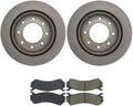 4X Rear Brake Kit - Brake Pads and Rotors Kit Automotive Replacement Brake Kits for Chevrolet Avalanche 2500 2002-2006 for Chevy Avalanche 2500 2002-2006 for Chevrolet Silverado 1500 2004-2005