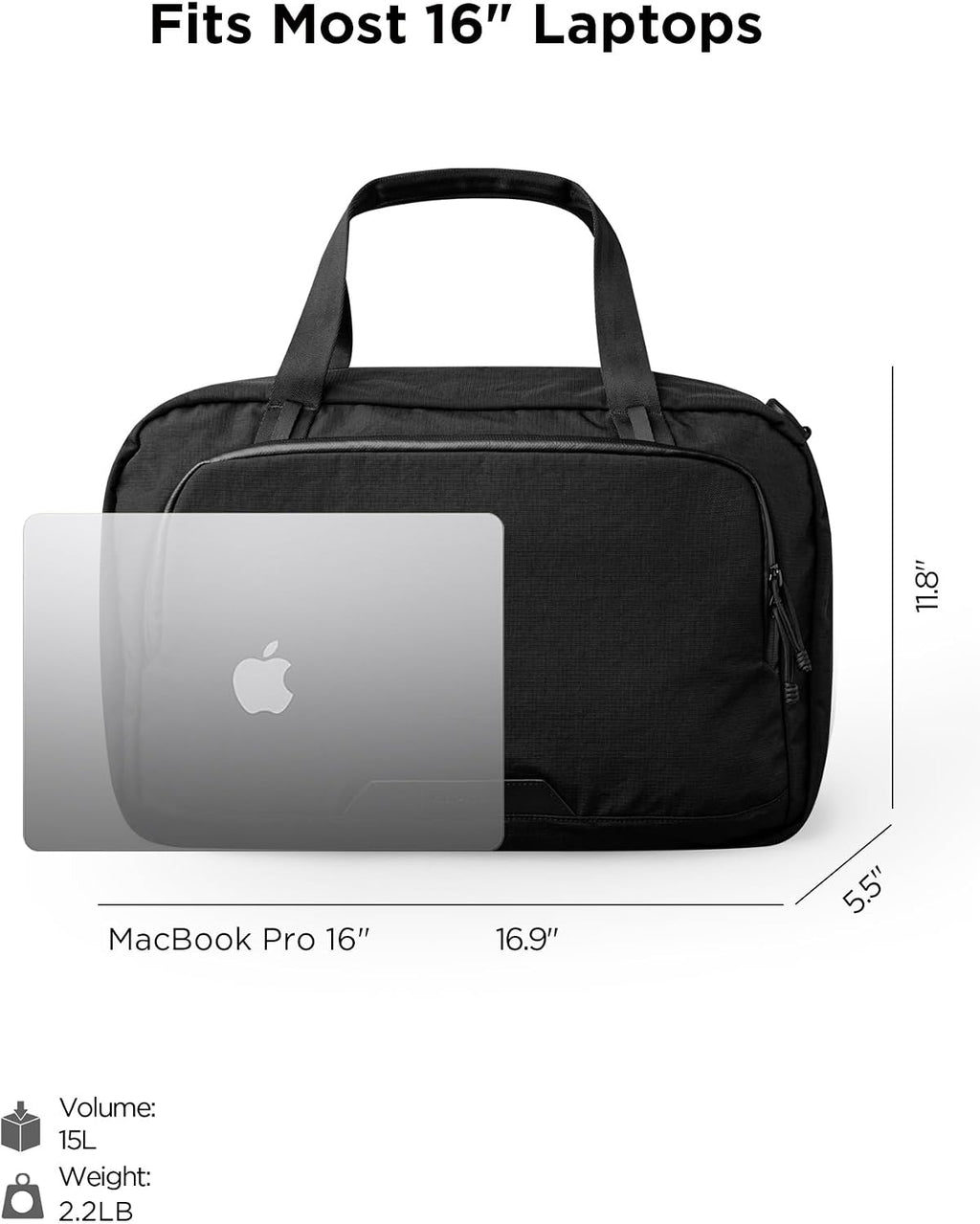 ALPAKA Bravo Brief - 16 Inch Laptop Briefcase, Business Shoulder Bag with Weatherproof, Messenger Bag for Men Work Travel