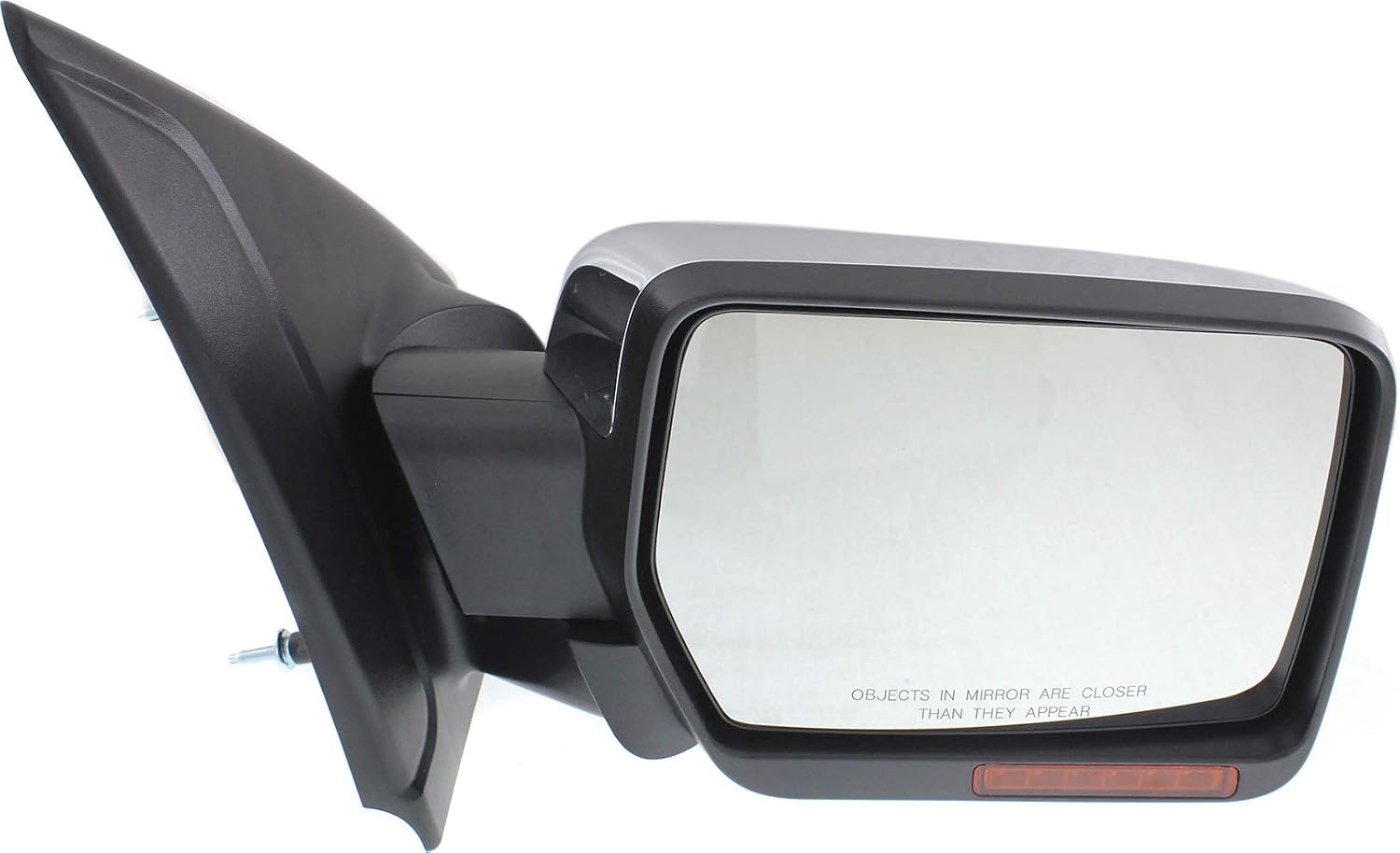 Kool Vue Driver & Passenger Side Power Heated Mirrors for Ford F-150 2011-2014 Power Fold With Signal Light, Memory & Puddle Lamp; Without Blind Spot Monitor Chrome