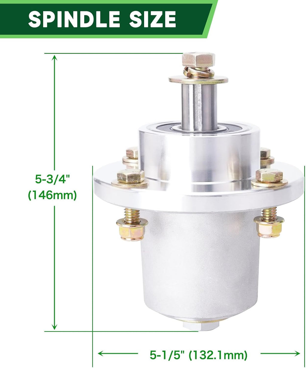 Spindle Assembly 037-2000-00 037-2050-00 with 033-4890-00 Pulley Fit for Bad Boy MZ & MZ Magnum 54' Deck, Bad Boy ZT Avenger 54' Deck Lawn Mower (3 Pack)