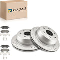 Rear Brake Kit 6PCS Fits 1999-2006 Chevy Silverado 1500 | 2000-2001 Chevy Tahoe 5.3L V8, 1999-2006 GMC Sierra 1500 5.3L V8, Brake Rotors and Ceramic Brake Pads, 12.78'in(325mm) - Replace 55066