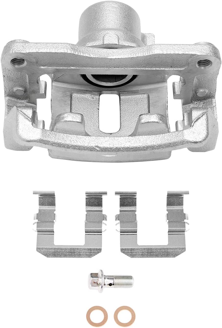 Detroit Axle - Rear Brake Kit for 2010-2017 Chevy Equinox GMC Terrain Disc Brake Rotors Left Brake Caliper Ceramic Brakes Pads 2011 2012 2013 2014 2015 2016 Replacement : 11.93' inch Rotor