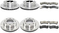 8X Brake Kit - Brakes and Rotors Kit Front and Rear Automotive Replacement Brake Kits for Chevrolet Silverado 1500 HD 2001-2006 for Chevy Silverado 1500 HD 2001-2006