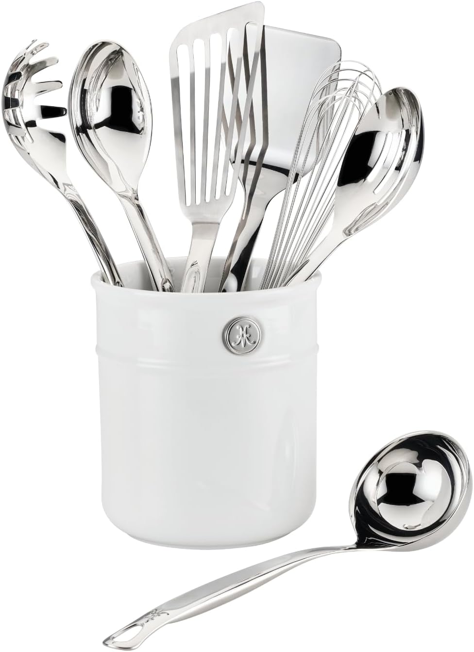 Hestan Provisions, Chef's Tools, Ultimate Set, 8-Piece, Stainless Steel Utensil set with Porcelain Bain Marie