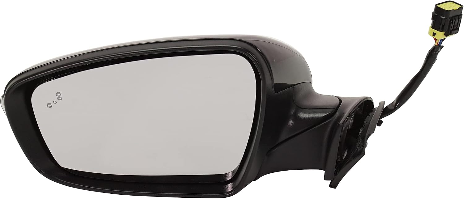 Garage-Pro Driver Side Power Heated Mirror for Kia Forte Forte5 2017-2018 Power Fold With Signal Light, Blind Spot Monitor & Puddle Lamp Paintable