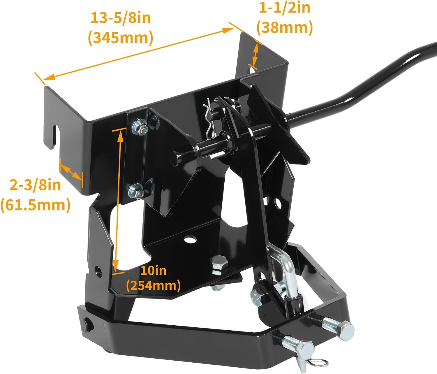Sleeve Hitch Compatible with Husqvarna, Fits Cub Cadet and Craftsman or MTD Garden Lawn Mower Tractors Replacement for 585607901 Steel Powder Coated Black