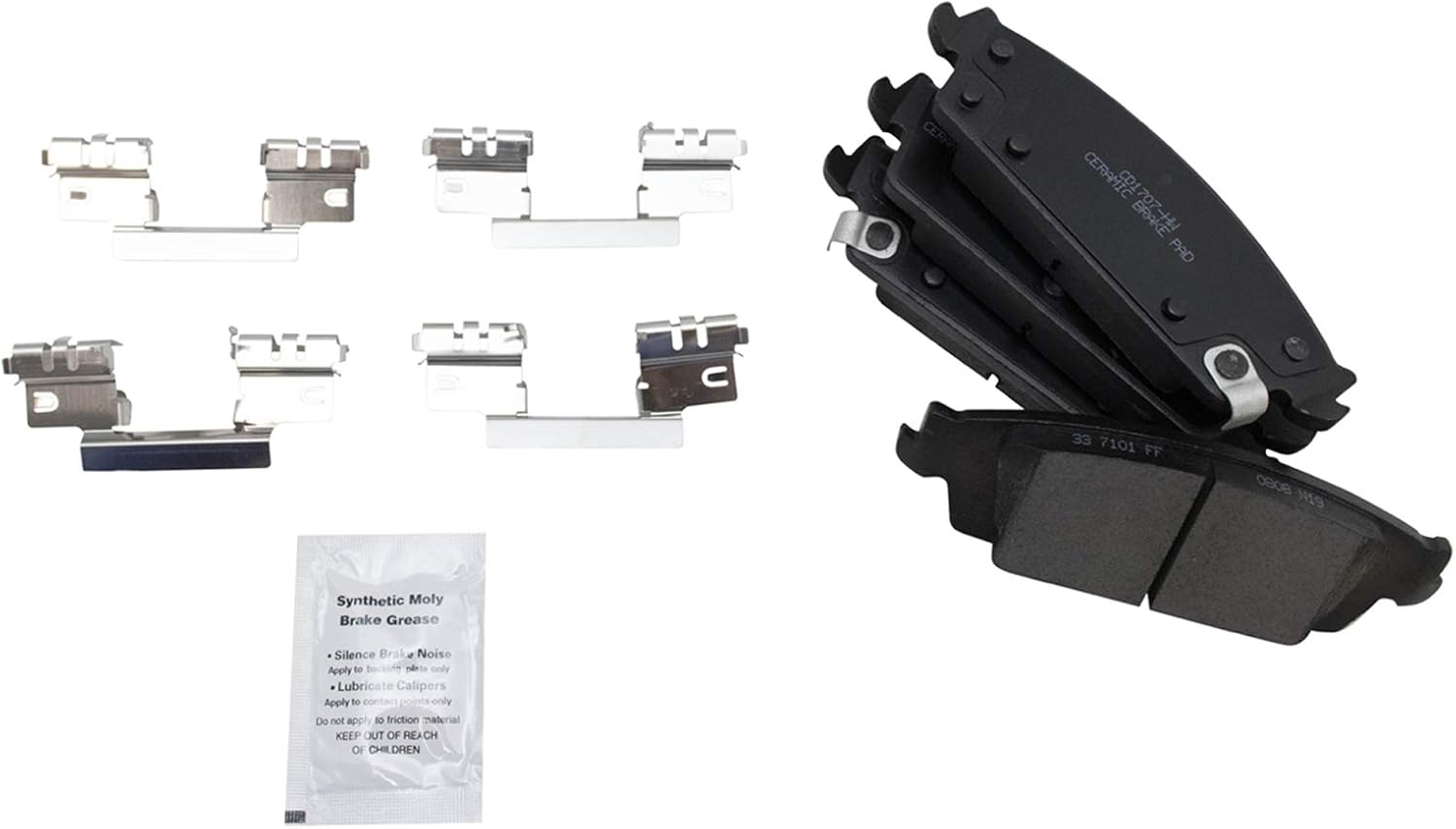 TRQ Performance Rear Brake Pad & Rotor Set Ceramic Coated Drilled Calipers Compatible with 14-18 Chevrolet Silverado GMC Sierra 2019 1500 15-20 Cadillac Escalade Tahoe 15-18 Suburban 15-19 Yukon
