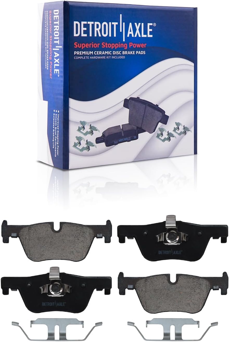 Detroit Axle - Brake Kit for 2017-2020 BMW 430i xDrive 430i Gran Coupe 2013-2017 320i xDrive Disc Brake Rotors Ceramic Brakes Pads Replacement : 12.28' inch Front and 11.81' inch Rear Rotor