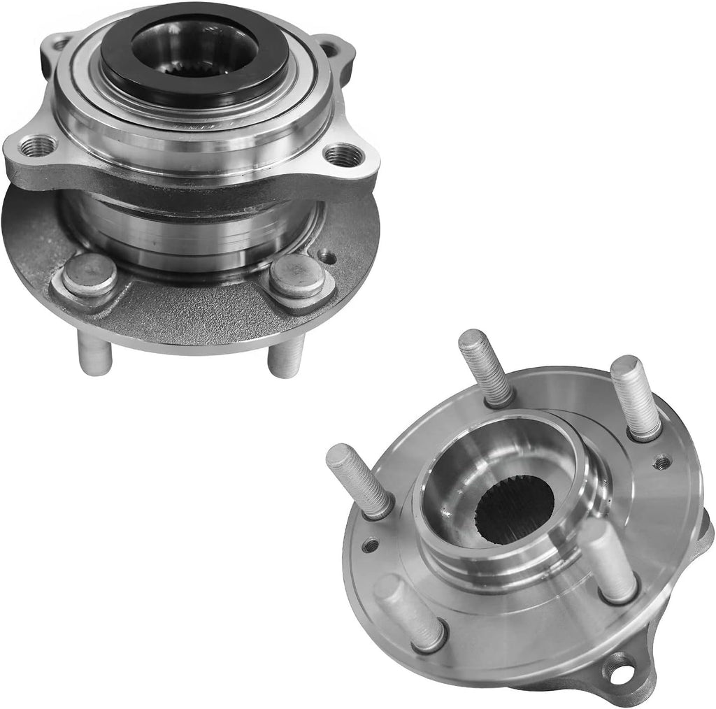 Detroit Axle - Front Brake Kit for 2016-2019 Hyundai Sonata 2017-2020 Kia Optima, 2018 Disc Brake Rotors Ceramic Brake Pads Wheel Bearing Hubs Replacement : 12.60'' inch Rotors