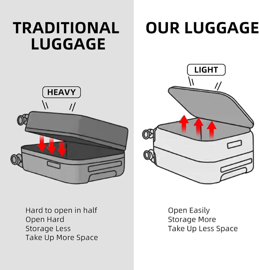 Kaleenie 29 Inch Aluminum Checked Luggage with Side Opening Zipper, 40 * 37 * 77cm, 113L, Lightweight Hardshell ABS+PC Suitcase with TSA Lock, 360° Universal Wheels, Black