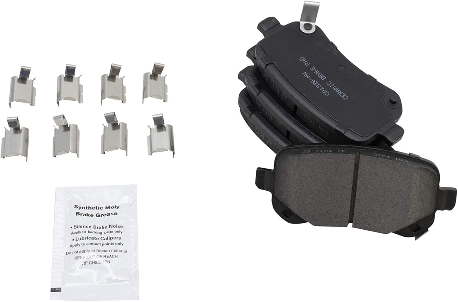 TRQ Rear Brake Pad and Rotor Set Ceramic Rotors Calipers Hoses Compatible with 2008-2011 Chrysler Town & Country 2008-2011 Grand Caravan 2009-2011 Volkswagen Routan