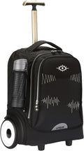 Rolling Laptop Bag with Quiet Wheels for 15.6 Inch Laptop, 6inch Large Wheel Roller Bag,Backpack with Wheels, The Evil Eye Wheeled Computer Bag